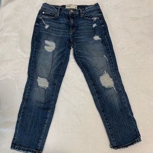 Garage Straight Ankle Boyfriend Jeans